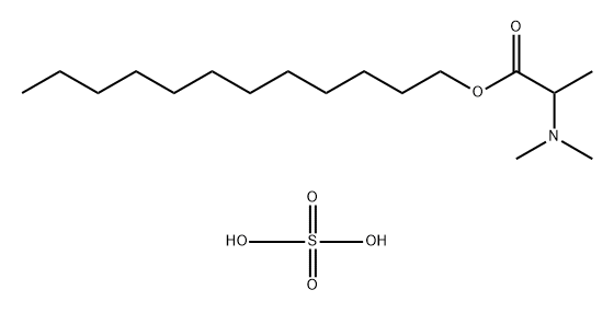 十二烷基2-(二甲基氨基)丙酸酯硫酸盐, 290334-32-6, 结构式