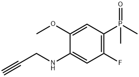 (2-Fluoro-5-methoxy-4-(prop-2-yn-1-ylamino)phenyl)dimethylphosphine oxide Struktur