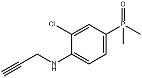 (3-Chloro-4-(prop-2-yn-1-ylamino)phenyl)dimethylphosphine oxide Structure