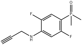(2,5-二氟-4-(丙-2-炔-1-基氨基)苯基)二甲基氧化膦,2903923-24-8,结构式