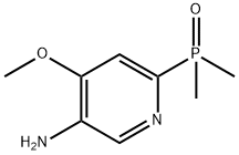 (5-Amino-4-methoxypyridin-2-yl)dimethylphosphine oxide 化学構造式