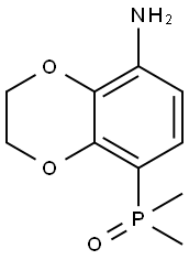 (8-氨基-2,3-二氢苯并[B][1,4]二噁英-5-基)二甲基氧化膦,2903924-44-5,结构式