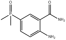 2-氨基-5-(二甲基磷酰基)苯甲酰胺 结构式