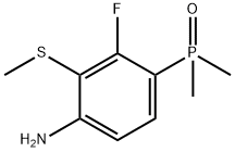 (4-Amino-2-fluoro-3-(methylthio)phenyl)dimethylphosphine oxide Struktur
