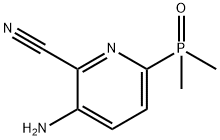 3-Amino-6-(dimethylphosphoryl)picolinonitrile Struktur