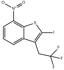 2-Iodo-7-nitro-3-(2,2,2-trifluoroethyl)benzo[b]thiophene Structure