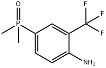 (4-Amino-3-(trifluoromethyl)phenyl)dimethylphosphine oxide 化学構造式