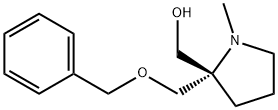 (S)-(2-((Benzyloxy)methyl)-1-methylpyrrolidin-2-yl)methanol Struktur