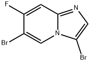 3,6-二溴-7-氟咪唑并[1,2-A]吡啶,2910928-83-3,结构式