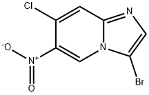 3-Bromo-7-chloro-6-nitroimidazo[1,2-a]pyridine Structure