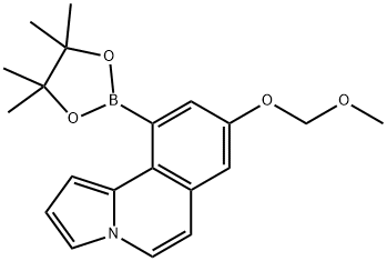 Pyrrolo[2,1-a]isoquinoline, 8-(methoxymethoxy)-10-(4,4,5,5-tetramethyl-1,3,2-dioxaborolan-2-yl)- Struktur