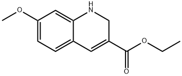 ethyl 7-methoxy-1,2-dihydroquinoline-3-carboxylate 结构式