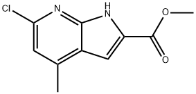 Methyl 6-chloro-4-methyl-1H-pyrrolo[2,3-b]pyridine-2-carboxylate Structure