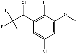 1-(5-Chloro-2-fluoro-3-methoxyphenyl)-2,2,2-trifluoroethanol Structure