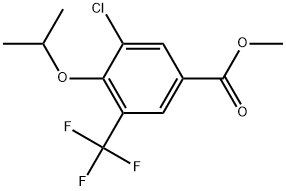 Methyl 3-chloro-4-isopropoxy-5-(trifluoromethyl)benzoate 结构式