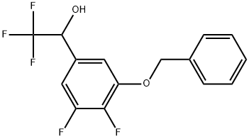 1-(3-(Benzyloxy)-4,5-difluorophenyl)-2,2,2-trifluoroethanol Structure