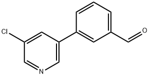 3-(5-chloropyridin-3-yl)benzaldehyde Structure