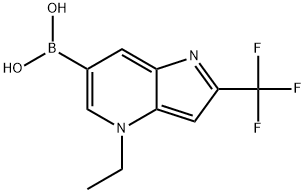 (4-乙基-2-(三氟甲基)-4H-吡咯并[3,2-B]吡啶-6-基)硼酸,2918994-26-8,结构式