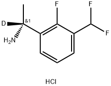 2919362-00-6 (R)-1-(3-(二氟甲基)-2-氟苯基)乙-1-胺-D1(盐酸盐)