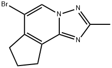 6-溴-2-甲基-8,9-二氢-7H-环戊[C][1,2,4]三唑并[1,5-A]吡啶, 2919363-75-8, 结构式
