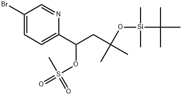 2919668-44-1 1-(5-溴吡啶-2-基)-3-((叔丁基二甲基甲硅烷基)氧基)-3-甲基丁基甲磺酸酯