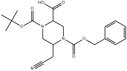 2919974-80-2 4-((苄氧基)羰基)-1-(叔丁氧基羰基)-5-(氰甲基)哌嗪-2-羧酸