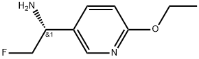 (R)-1-(6-Ethoxypyridin-3-yl)-2-fluoroethan-1-amine 化学構造式
