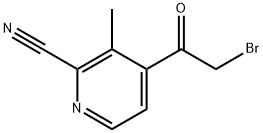 4-(2-Bromoacetyl)-3-methylpicolinonitrile 化学構造式