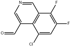5-氯-7,8-二氟异喹啉-4-甲醛,2920713-04-6,结构式