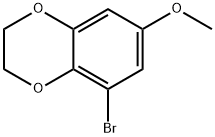 5-bromo-7-methoxy-2,3-dihydrobenzo[b][1,4]dioxine 化学構造式
