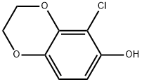 5-chloro-2,3-dihydrobenzo[b][1,4]dioxin-6-ol Struktur