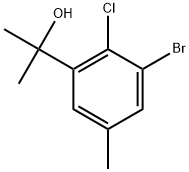 2-(3-bromo-2-chloro-5-methylphenyl)propan-2-ol Structure