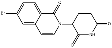 3-(6-溴-1-氧代异喹啉-2(1H)-基)哌啶-2,6-二酮, 2922169-96-6, 结构式