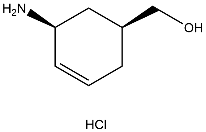 (1S,5S)-(5-Amino-cyclohex-3-enyl)-methanol hydrochloride 结构式