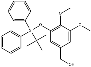 (3-((tert-Butyldiphenylsilyl)oxy)-4,5-dimethoxyphenyl)methanol 化学構造式