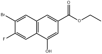 7-溴-6-氟-4-羟基-2-萘甲酸乙酯, 2922503-28-2, 结构式