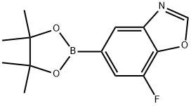 7-氟-5-(4,4,5,5-四甲基-1,3,2-二噁硼烷-2-基)苯并[D]噁唑, 2923347-07-1, 结构式