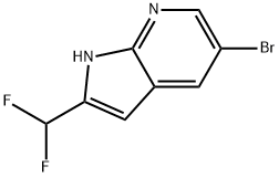 5-溴-2-(二氟甲基)-1H-吡咯并[2,3-B]吡啶 结构式