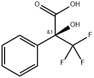 Benzeneacetic acid, α-?hydroxy-?α-?(trifluoromethyl)?-?, (αS)?- Structure