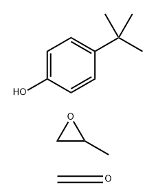 Formaldehyde, polymer with 4-(1,1-dimethylethyl)phenol and methyl oxirane Struktur