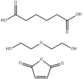 顺丁烯二酸酐与己二酸和2,2'-氧联二乙醇的聚合物 结构式