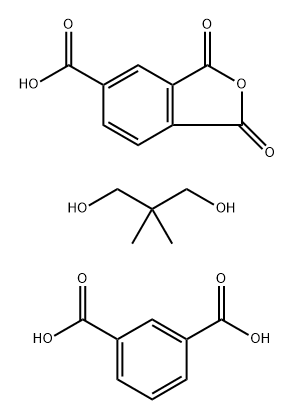 1,3-Benzenedicarboxylic acid, polymer with 1,3-dihydro-1,3-dioxo-5-isobenzofurancarboxylic acid and 2,2-dimethyl-1,3-propanediol 结构式