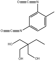 1,3-Propanediol, 2-ethyl-2-(hydroxymethyl)-, polymer with 2,4-diisocyanato-1-methylbenzene Structure