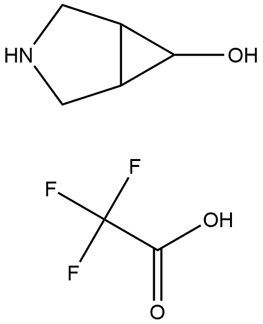 3-Azabicyclo[3.1.0]hexan-6-ol, 2,2,2-trifluoroacetate (1:1) Struktur