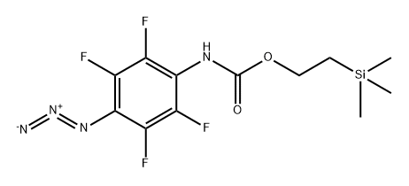 Carbamic acid, (4-azido-2,3,5,6-tetrafluorophenyl)-, 2-(trimethylsilyl)ethyl ester (9CI) 结构式