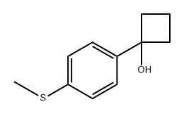 1-(4-(methylthio)phenyl)cyclobutanol Structure