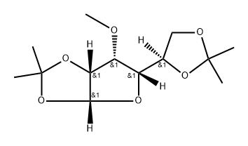 α-D-Gulofuranose, 3-O-methyl-1,2:5,6-bis-O-(1-methylethylidene)- 结构式