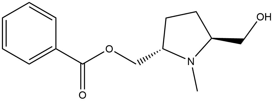 ((2S,5S)-5-(Hydroxymethyl)-1-methylpyrrolidin-2-yl)methyl benzoate Structure