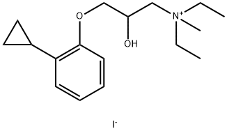((o-Cyclopropylphenoxy)-3 hydroxy-2 propyl)diethyl methyl ammonium iod ure [French]|