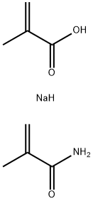 Metacrylamide - sodium methacrylate polymer 化学構造式